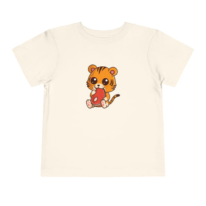 Tiger Snakin' Kawaii Style Toddler Tee Shirt by Zoo Guide™