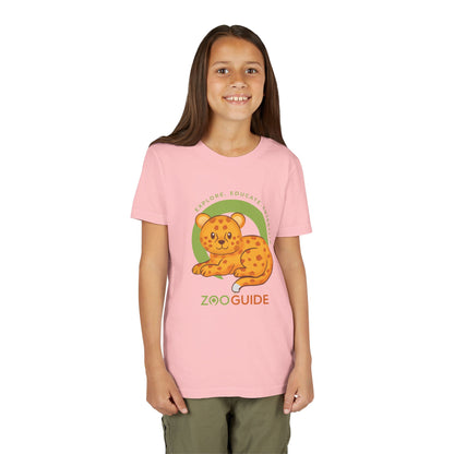 African Leopard in Zoo Guide™ Waypoint Icon Youth Tee Shirt by Zoo Guide™