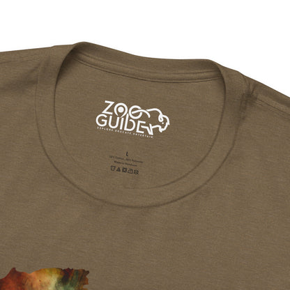 Africa Map Adult Unisex Tee Shirt by Zoo Guide™