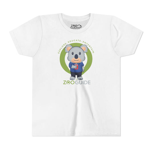 Koala with Cup in Zoo Guide™ Waypoint Icon Youth Tee Shirt by Zoo Guide™