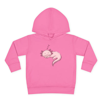 Axolotl Sleeping Toddler Pullover Fleece Hoodie by Zoo Guide™