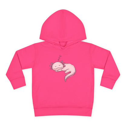Axolotl Sleeping Toddler Pullover Fleece Hoodie by Zoo Guide™