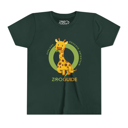 Giraffe Snacking in Zoo Guide™ Waypoint Icon Youth Tee Shirt by Zoo Guide™