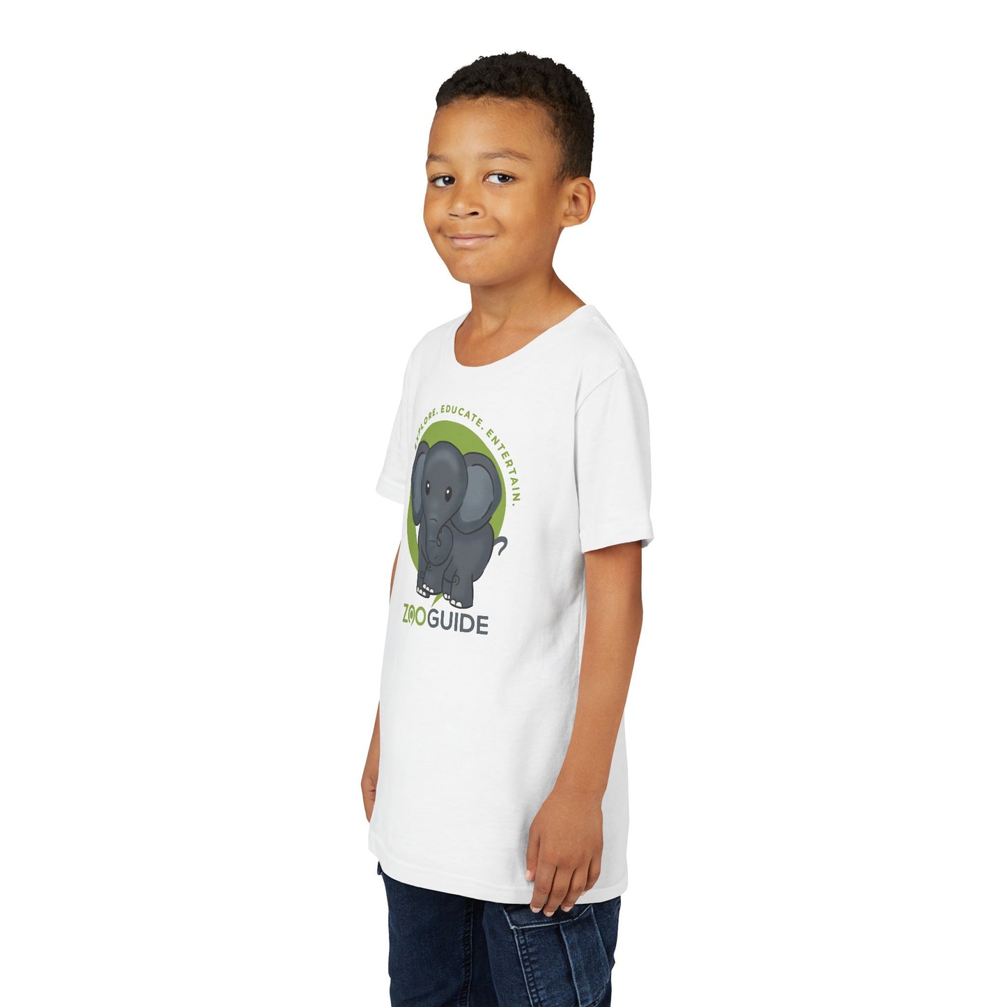 African Elephant in Zoo Guide™ Waypoint Icon Youth Tee Shirt by Zoo Guide™