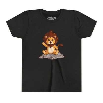 African Lion Kawaii Style Youth Tee Shirt by Zoo Guide™