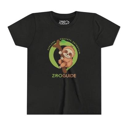 Sloth in Tree in Zoo Guide™ Waypoint Icon Youth Tee Shirt by Zoo Guide™