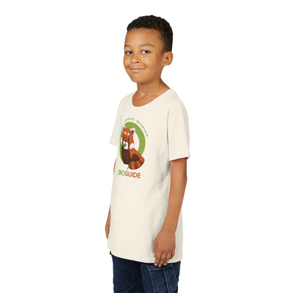 Red Panda Eating Bamboo in Zoo Guide™ Waypoint Icon Youth Tee Shirt by Zoo Guide™