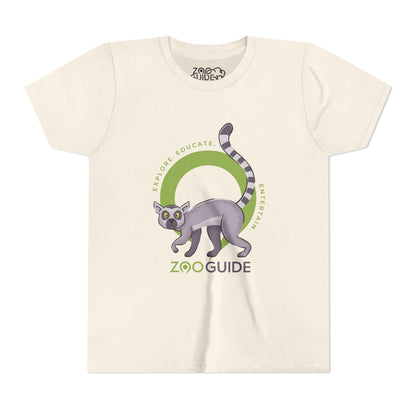 Ring-tailed Lemur in Zoo Guide™ Waypoint Icon Youth Tee Shirt by Zoo Guide™