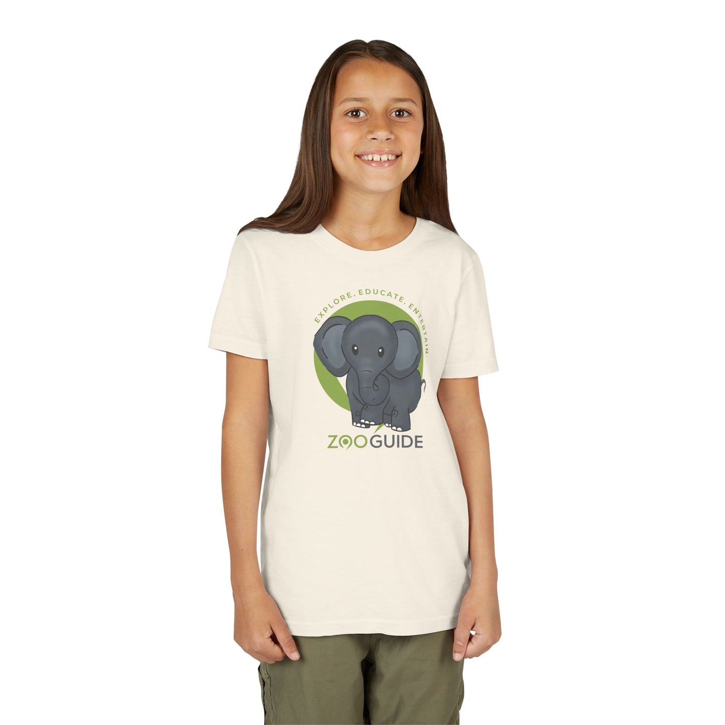 African Elephant in Zoo Guide™ Waypoint Icon Youth Tee Shirt by Zoo Guide™