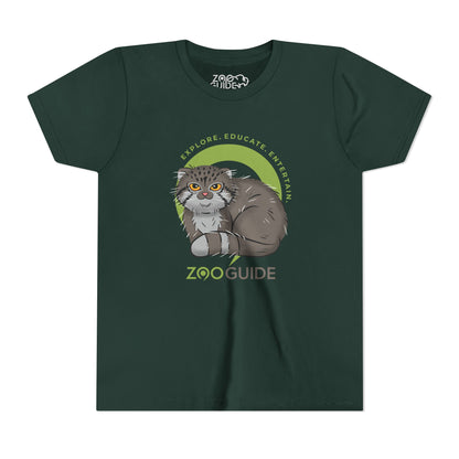Pallas's Cat in Zoo Guide™ Waypoint Icon Youth Tee Shirt by Zoo Guide™