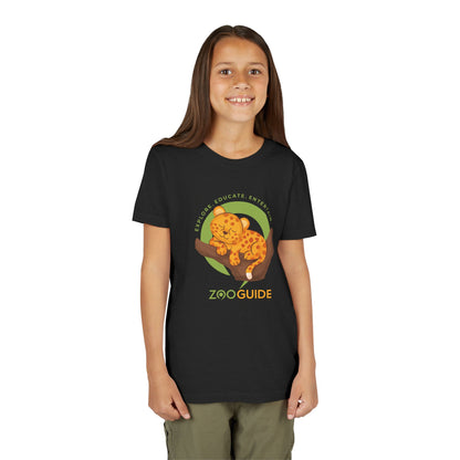 African Leopard in Tree in Zoo Guide™ Waypoint Icon Youth Tee Shirt by Zoo Guide™