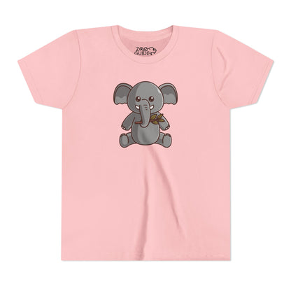 African Elephant Kawaii Style Youth Tee Shirt by Zoo Guide™