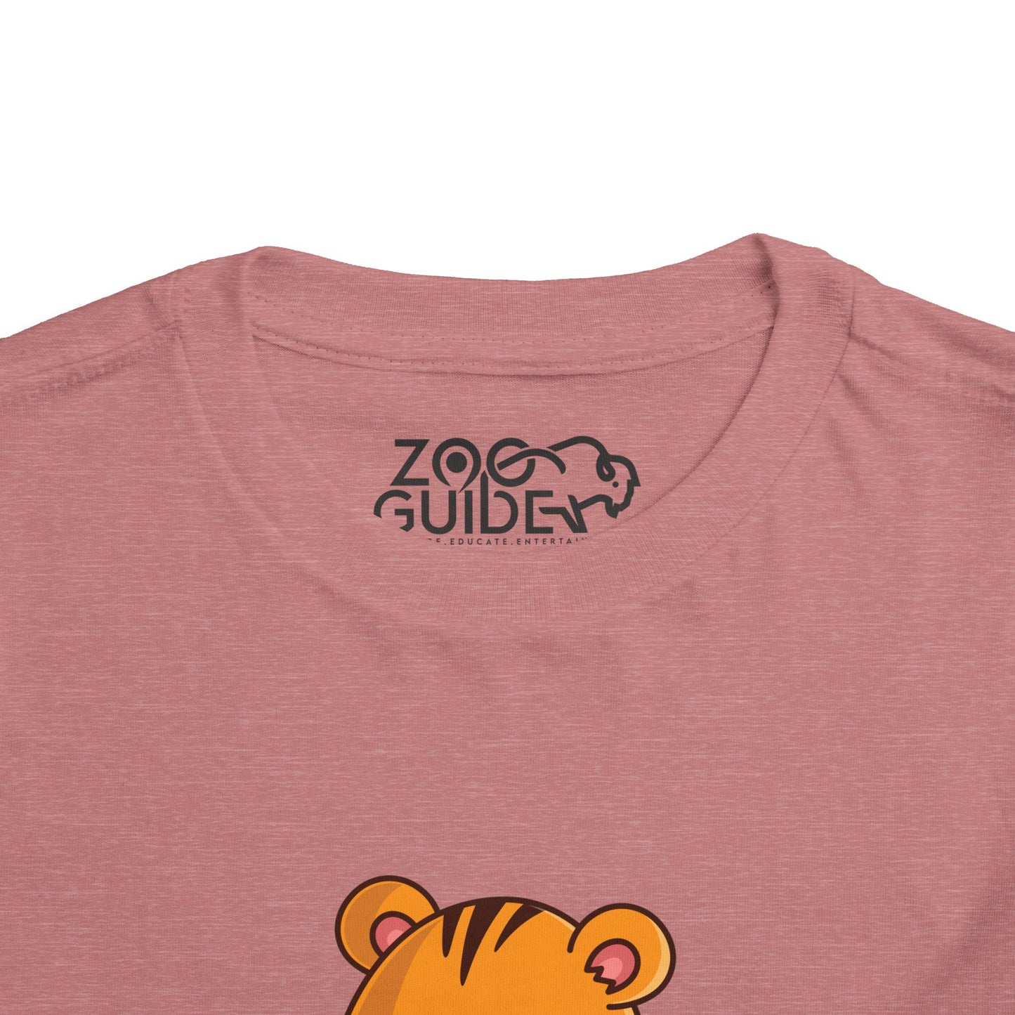 Tiger Snakin' Kawaii Style Toddler Tee Shirt by Zoo Guide™