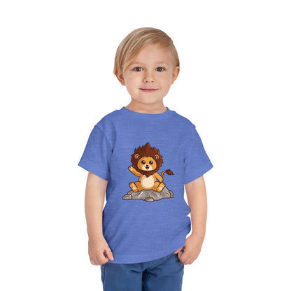 African Lion Kawaii Style Toddler Tee Shirt by Zoo Guide™