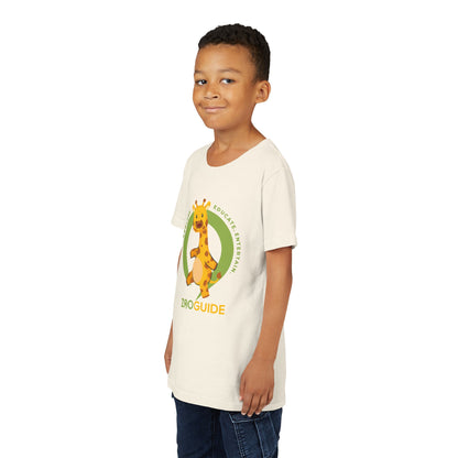 Giraffe Dancing in Zoo Guide™ Waypoint Icon Youth Tee Shirt by Zoo Guide™