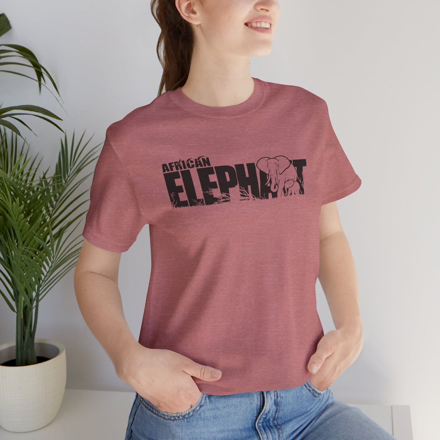 AFRICAN ELEPHANT Adult Unisex Tee Shirt by Zoo Guide™