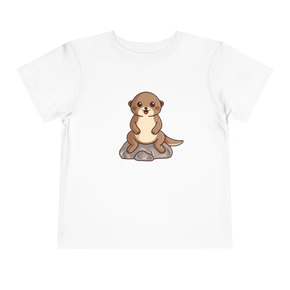 Otter Kawaii Style Toddler Tee Shirt by Zoo Guide™