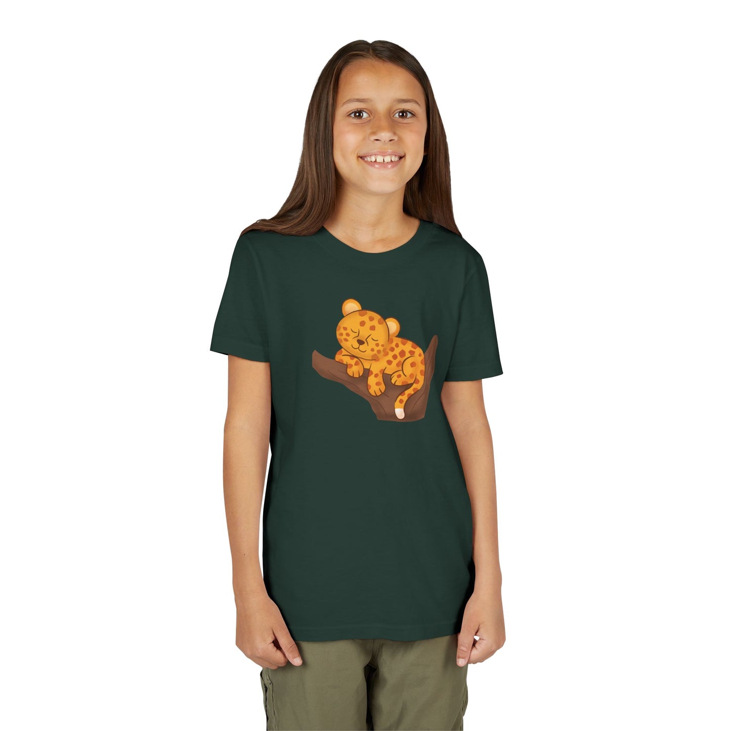 African Leopard in Tree Youth Tee Shirt by Zoo Guide™