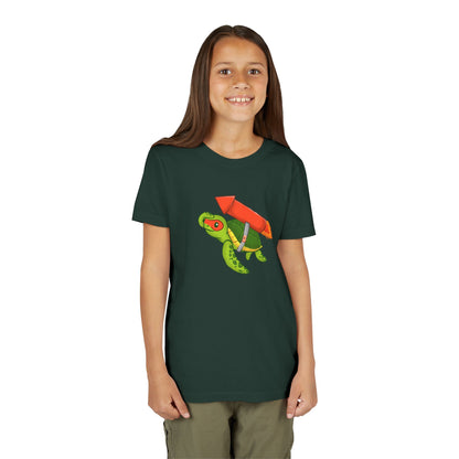 Sea Turtle on Rocket Youth Tee Shirt by Zoo Guide™