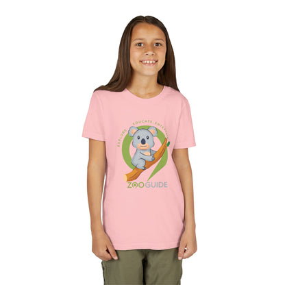 Koala on Branch in Zoo Guide™ Waypoint Icon Youth Tee Shirt by Zoo Guide™