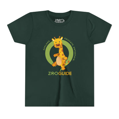 Giraffe Dancing in Zoo Guide™ Waypoint Icon Youth Tee Shirt by Zoo Guide™