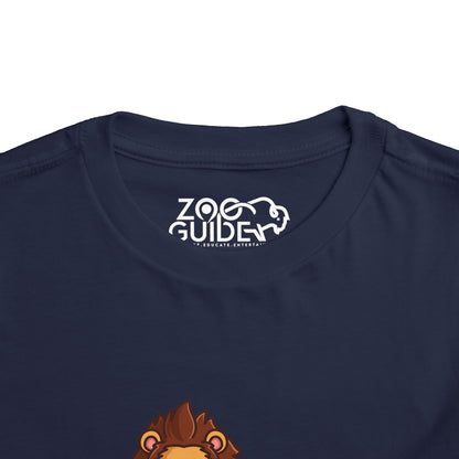 African Lion Hippo Kawaii Style Toddler Tee Shirt by Zoo Guide™