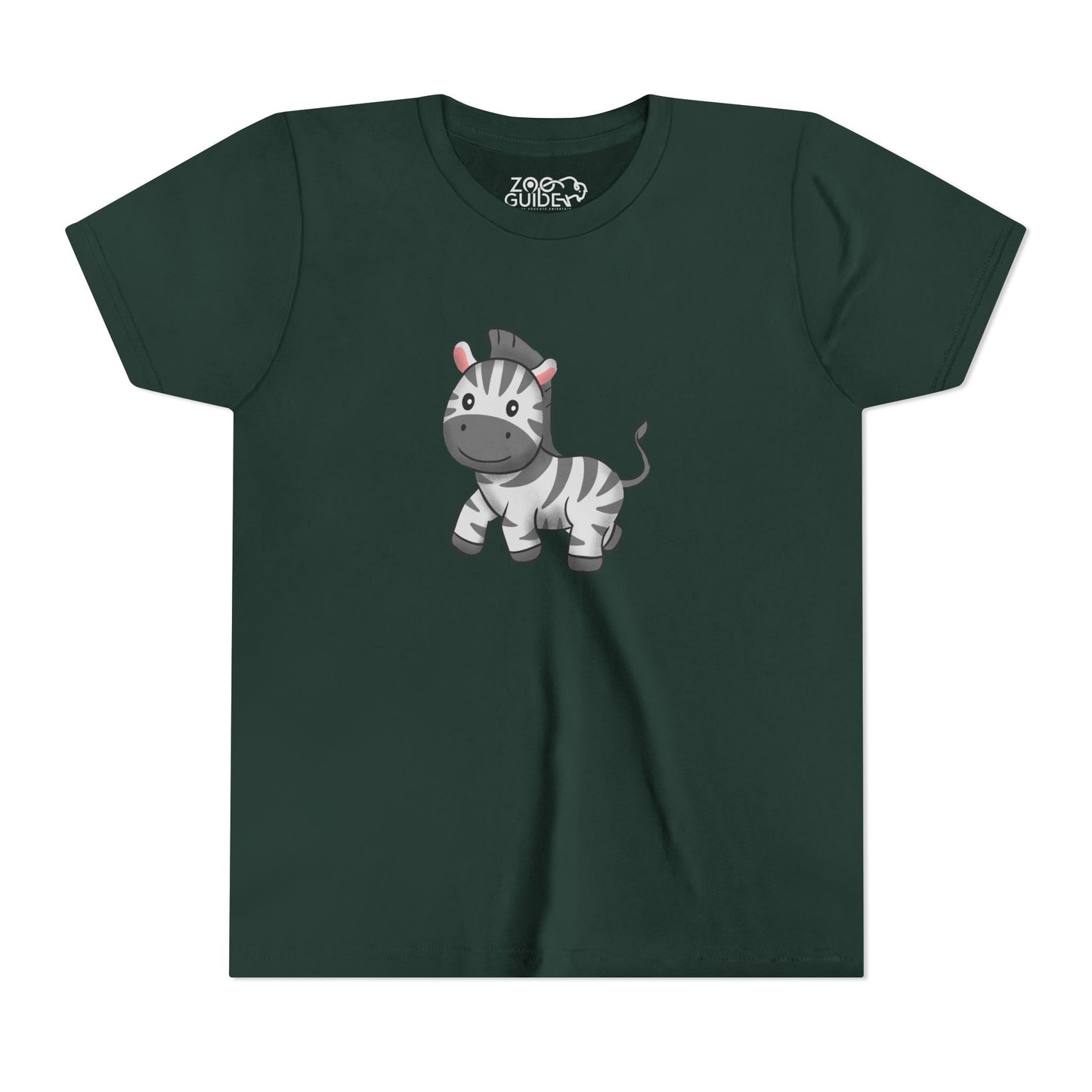 Zebra Youth Tee Shirt by Zoo Guide™