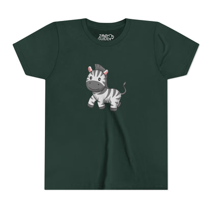 Zebra Youth Tee Shirt by Zoo Guide™