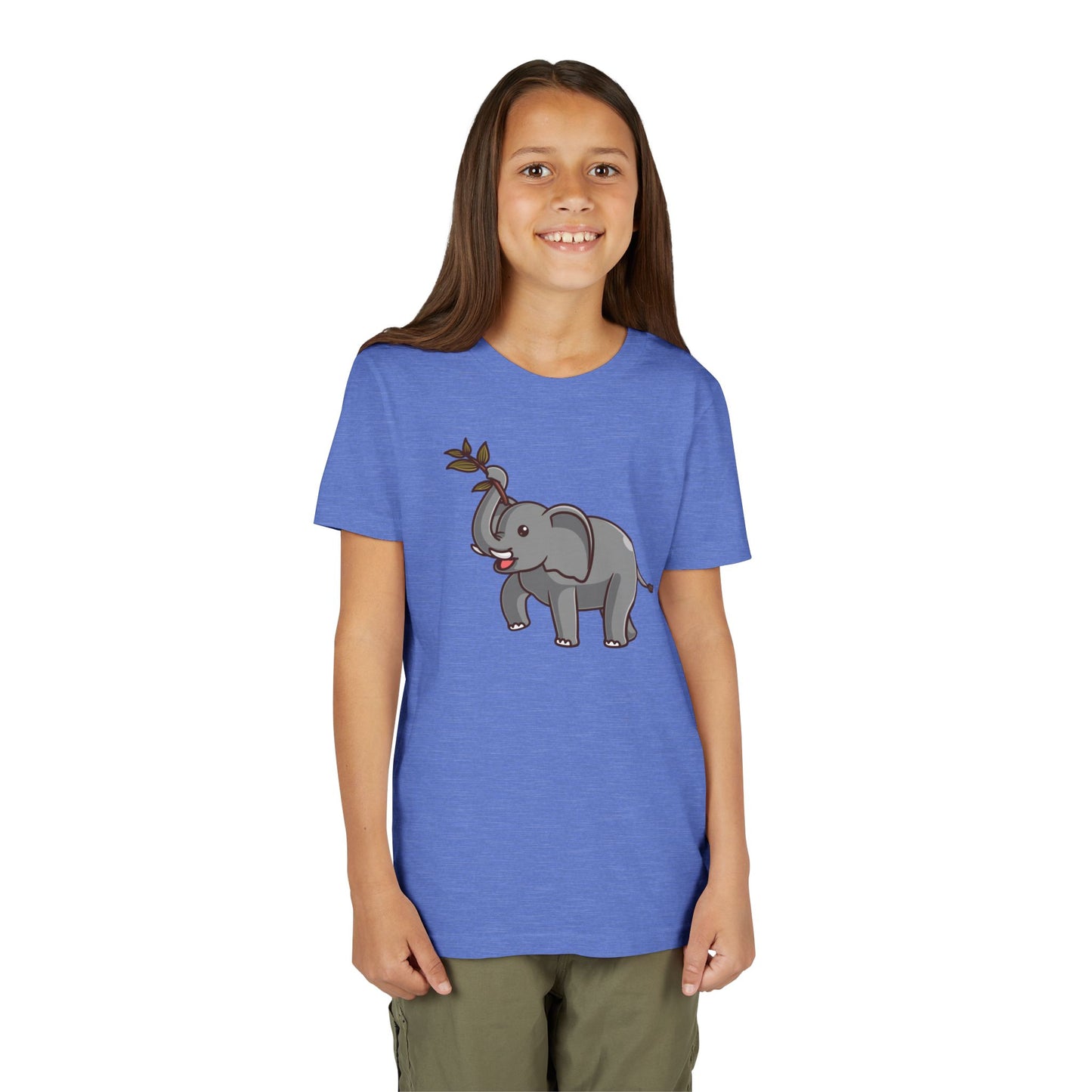 African Elephant Kawaii Style Youth Tee Shirt by Zoo Guide™