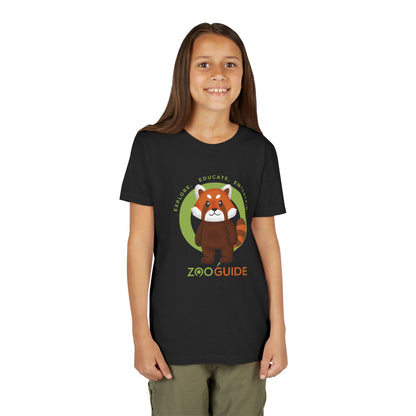 Red Panda Standing in Zoo Guide™ Waypoint Icon Youth Tee Shirt by Zoo Guide™