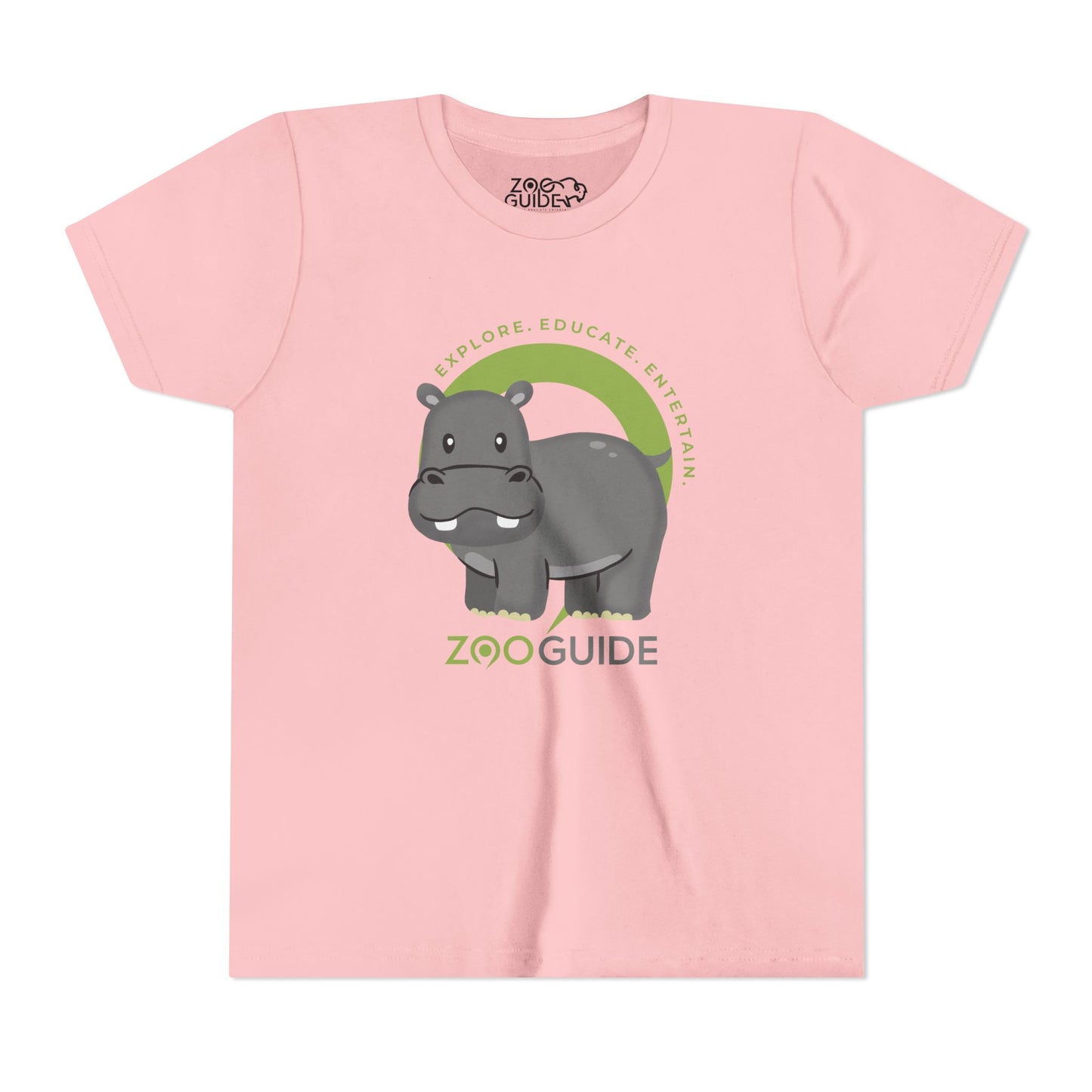 Hippo in Zoo Guide™ Waypoint Icon Youth Tee Shirt by Zoo Guide™