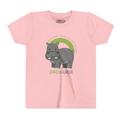 Hippo in Zoo Guide™ Waypoint Icon Youth Tee Shirt by Zoo Guide™