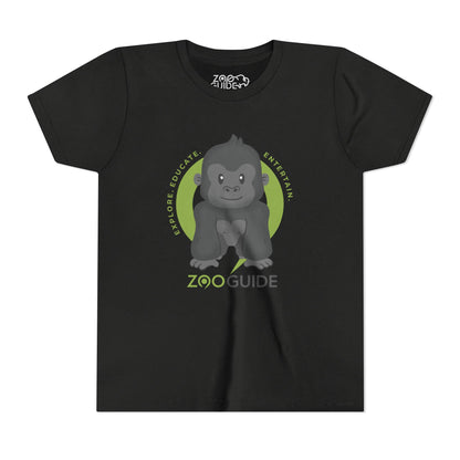 Gorilla in Zoo Guide™ Waypoint Icon Youth Tee Shirt by Zoo Guide™