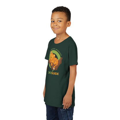 African Leopard in Tree in Zoo Guide™ Waypoint Icon Youth Tee Shirt by Zoo Guide™