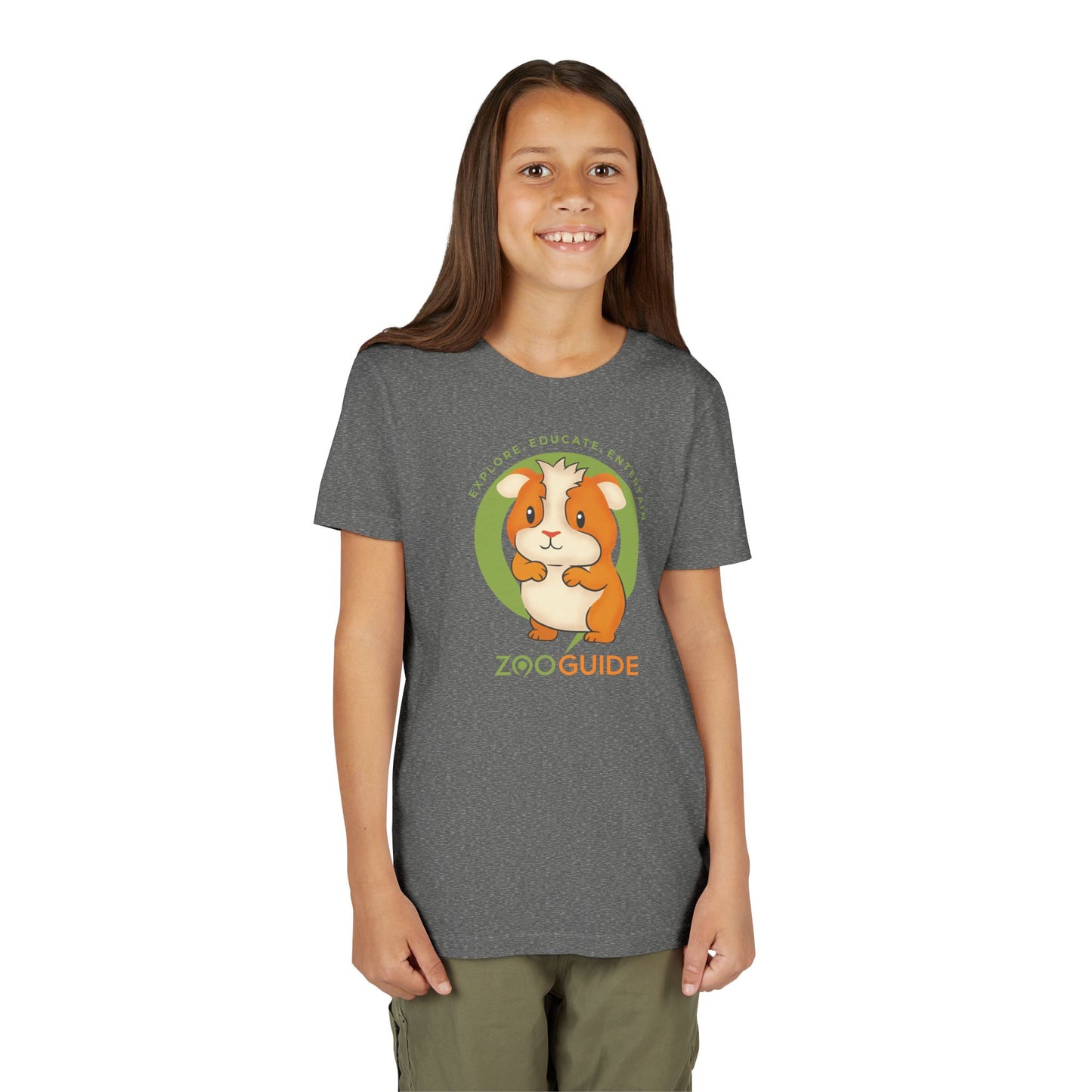 Guinea Pig Standing in Zoo Guide™ Waypoint Icon Youth Tee Shirt by Zoo Guide™