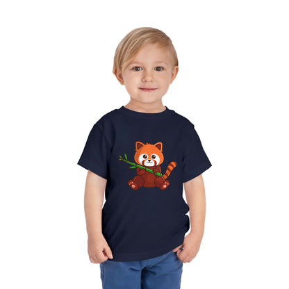 Red Panda Kawaii Style Toddler Tee Shirt by Zoo Guide™