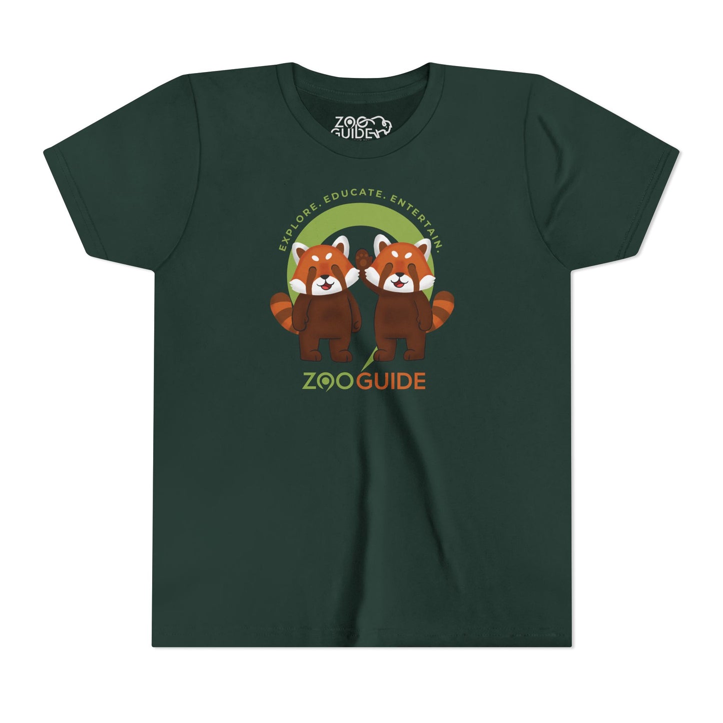 Red Panda Pals in Zoo Guide™ Waypoint Icon Youth Tee Shirt by Zoo Guide™