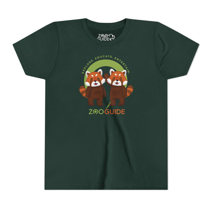 Red Panda Pals in Zoo Guide™ Waypoint Icon Youth Tee Shirt by Zoo Guide™