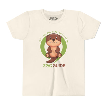 Asian Small Clawed Otter in Zoo Guide™ Waypoint Icon Youth Tee Shirt by Zoo Guide™