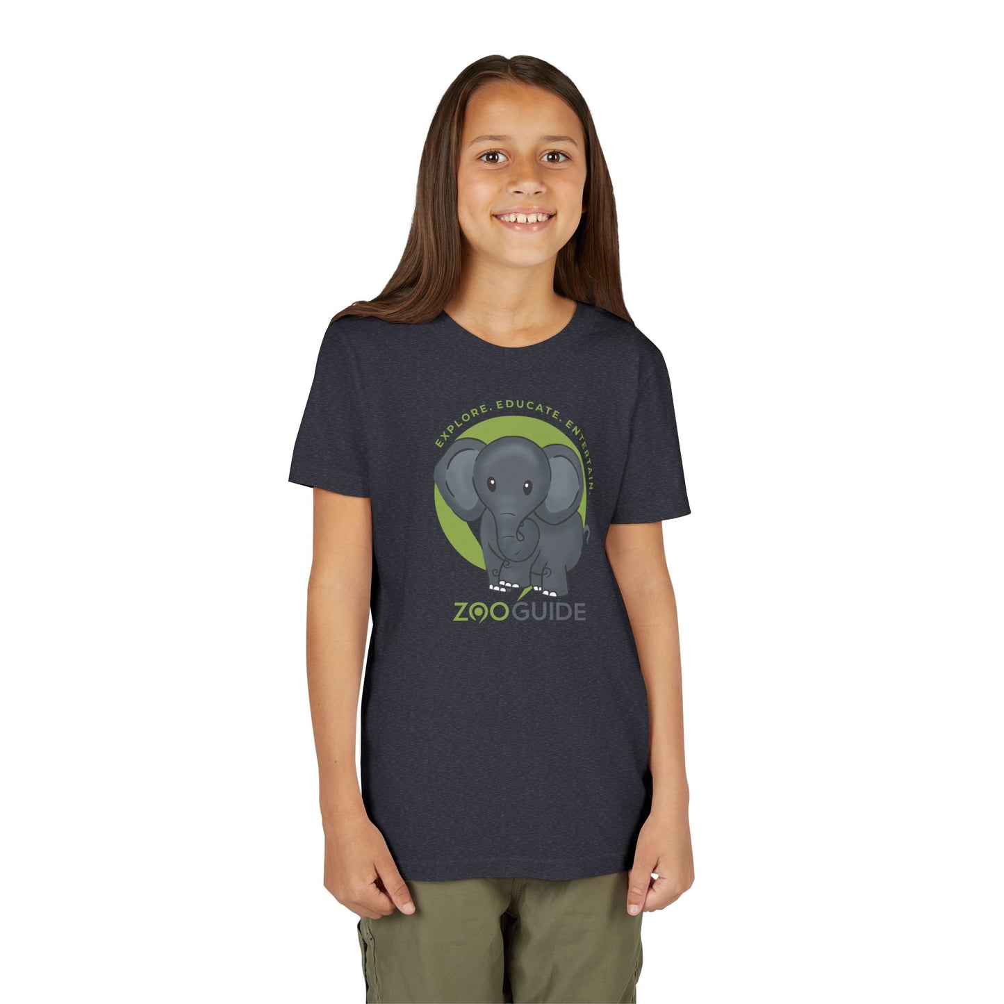 African Elephant in Zoo Guide™ Waypoint Icon Youth Tee Shirt by Zoo Guide™