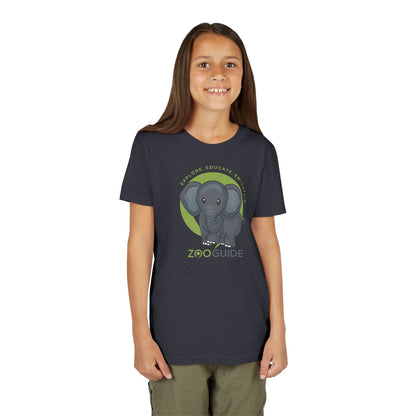 African Elephant in Zoo Guide™ Waypoint Icon Youth Tee Shirt by Zoo Guide™