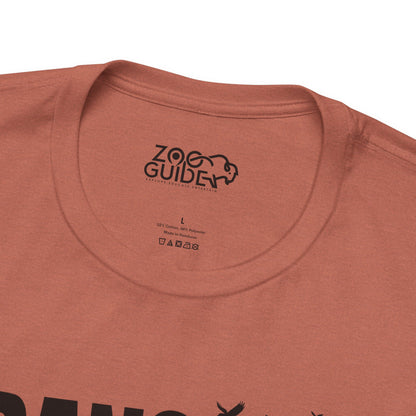 ORANGUTAN Adult Unisex Tee Shirt by Zoo Guide™