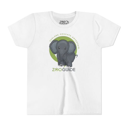 African Elephant in Zoo Guide™ Waypoint Icon Youth Tee Shirt by Zoo Guide™