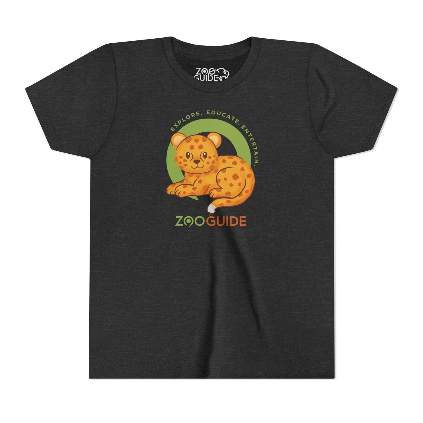 African Leopard in Zoo Guide™ Waypoint Icon Youth Tee Shirt by Zoo Guide™