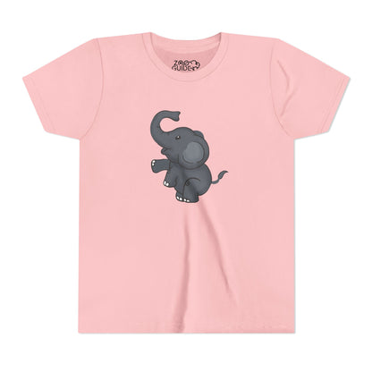 Dancing African Elephant Youth Tee Shirt by Zoo Guide™