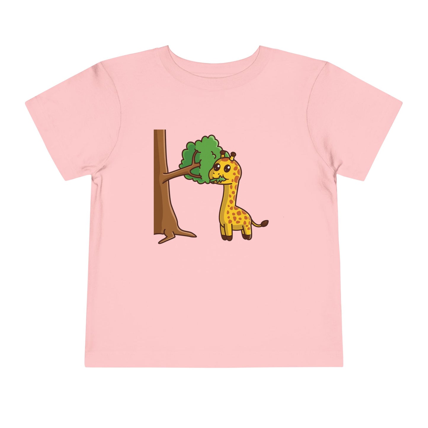 Giraffe Snackin' Kawaii Style Toddler Tee Shirt by Zoo Guide™