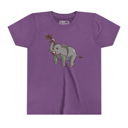 African Elephant Kawaii Style Youth Tee Shirt by Zoo Guide™