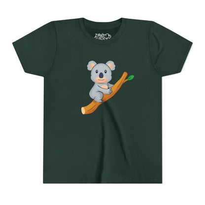 Koala on Branch Youth Tee Shirt by Zoo Guide™
