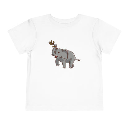 African Elephant Kawaii Style Toddler Tee Shirt by Zoo Guide™