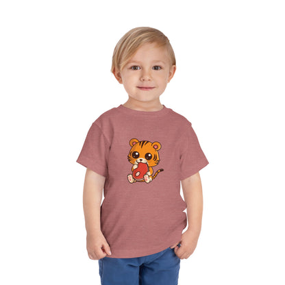 Tiger Snakin' Kawaii Style Toddler Tee Shirt by Zoo Guide™